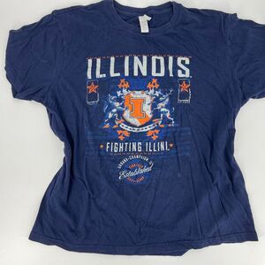 RS Perrin Label Men's Illinois Fighting Illini UIUC T Shirt Size 2XL